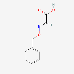 Chemical structure of 2-((Benzyloxy)imino)acetic acid