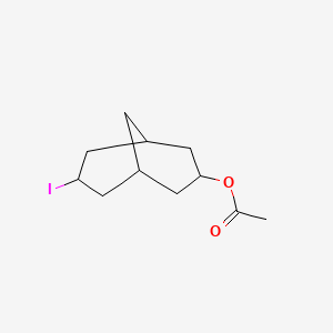 Chemical structure of 2-((6-Iodohex-2-Yn-1-Yl)Oxy)Tetrahydro-2H-Pyran