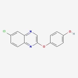 Chemical structure of 2-((6-Chloropyridin-3-yl)methyl)isoindoline-1,3-dione