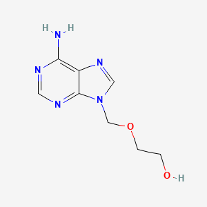 Chemical structure of 2-((6-Amino-1H-purin-1-yl)methoxy)ethanol