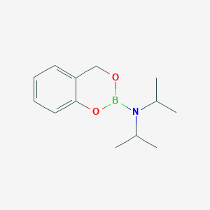 Chemical structure of 2-((4-Methylpiperidin-1-yl)methyl)phenylboronic acid