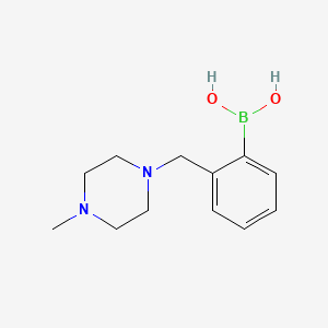 Chemical structure of 2-((4-Methylpiperazin-1-yl)methyl)phenylboronic acid
