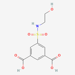 Chemical structure of 2-((4-Methoxy-3-nitrobenzyl)sulfonyl)acetic acid