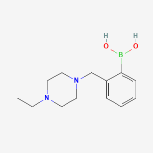 Chemical structure of 2-((4-Ethylpiperazin-1-yl)Methyl)phenylboronic acid