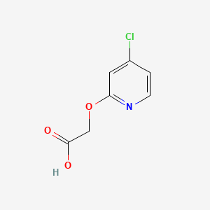 Chemical structure of 2-(4-Chloropyridin-2-yl)oxyacetic acid