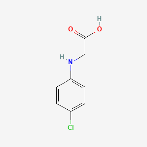 Chemical structure of 2-((4-Chlorophenyl)amino)acetic acid