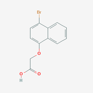 Chemical structure of 2-((4-Bromonaphthalen-1-yl)oxy)acetic acid