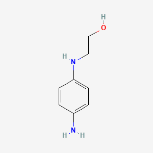 Chemical structure of 2-((4-Aminophenyl)amino)ethanol