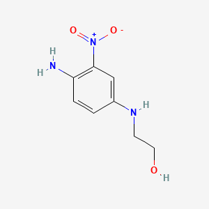 Chemical structure of 2-((4-Amino-3-nitrophenyl)amino)ethanol