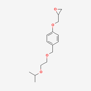 Chemical structure of 2-((4-((2-Isopropoxyethoxy)methyl)phenoxy)methyl)oxirane
