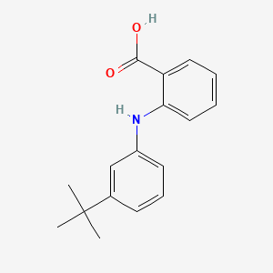 Chemical structure of 2-(3-tert-Butylanilino)benzoic acid