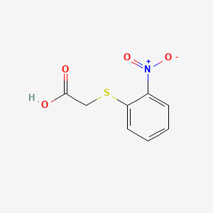 Chemical structure of 2-((2-Nitrophenyl)thio)acetic acid