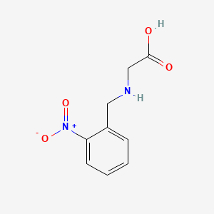 Chemical structure of N-[(2-Nitrophenyl)methyl]glycine