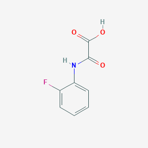 Chemical structure of [(2-Fluorophenyl)amino](oxo)acetic acid