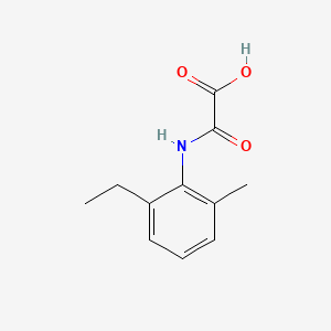 Chemical structure of N-(2-Ethyl-6-methylphenyl)-oxalamic acid
