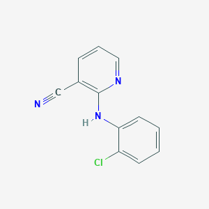 Chemical structure of 2-((2-Chlorophenyl)Amino)Nicotinonitrile