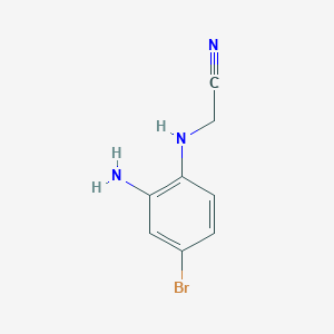 Chemical structure of (2-Amino-4-bromo-phenylamino)-acetonitrile