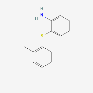 Chemical structure of 2-((2,4-Dimethylphenyl)thio)aniline