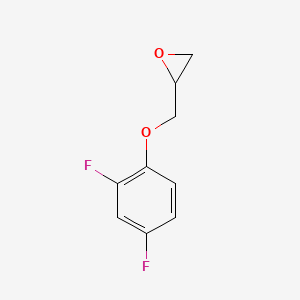 Chemical structure of 2-((2,4-Difluorophenoxy)methyl)oxirane