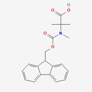 Chemical structure of Fmoc-N-Me-Aib-OH