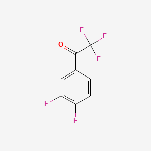 Chemical structure of 2 2 2 3' 4'-PENTAFLUOROACETOPHENONE