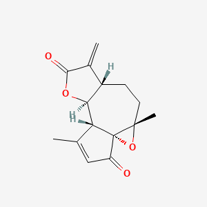 Chemical structure of 1β,10β-Epoxydehydroleucodin
