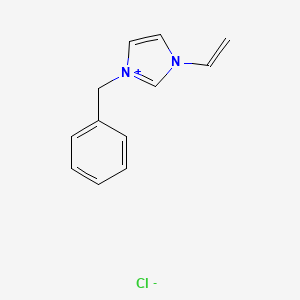 Chemical structure of 1-Vinyl-3-benzyl imidazolium chlorine