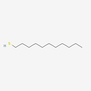 Chemical structure of 1-Undecanethiol