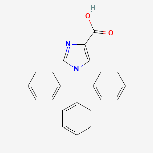 Chemical structure of 1-Trityl-1H-imidazole-4-carboxylic acid