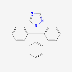 Chemical structure of 1-Trityl-1H-1,2,4-triazole