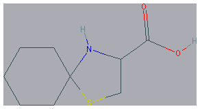 Chemical structure of 1-Thia-4-azaspiro[4.5]decane-3-carboxylic acid