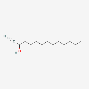 Chemical structure of 1-Tetradecyn-3-ol