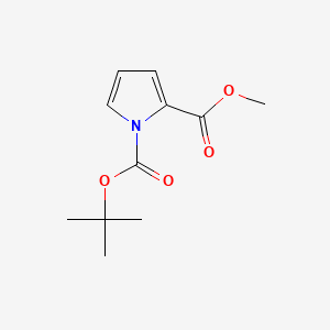 Chemical structure of 1-tert-Butyl 2-methyl 1H-pyrrole-1,2-dicarboxylate
