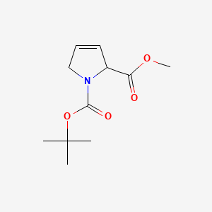 Chemical structure of 1-tert-butyl 2-methyl 1H-pyrrole-1,2(2H,5H)-dicarboxylate