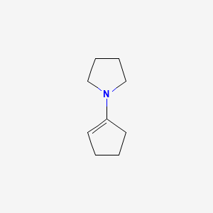 Chemical structure of 1-Pyrrolidino-1-cyclopentene