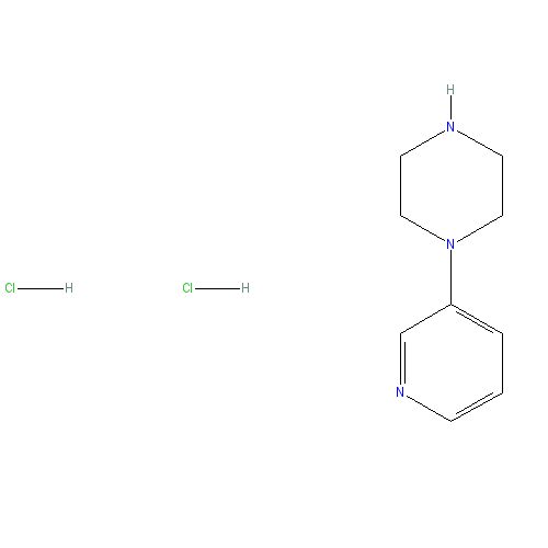 Chemical structure of 1-Pyridin-3-Yl-Piperazine Dihydrochloride