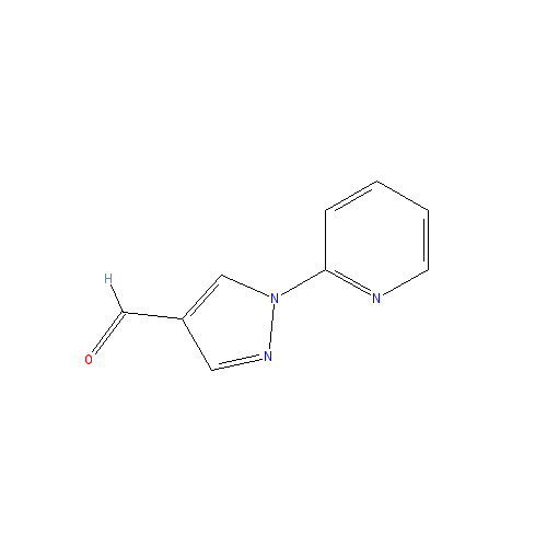 Chemical structure of 1-PYRIDIN-2-YL-1H-PYRAZOLE-4-CARBALDEHYDE