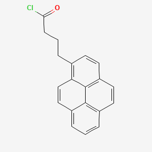 Chemical structure of 1-Pyrenebutyryl Chloride