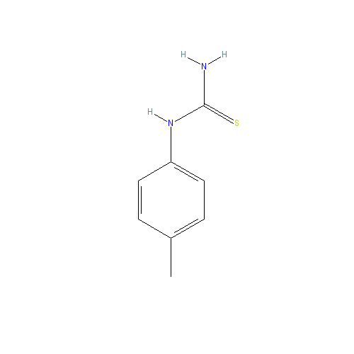 Chemical structure of p-Tolylthiourea