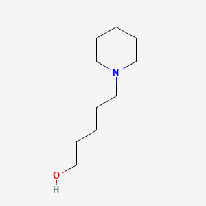 Chemical structure of 1-Piperidinepentanol