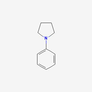 Chemical structure of 1-Phenylpyrrolidine