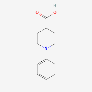Chemical structure of 1-Phenylpiperidine-4-carboxylic acid