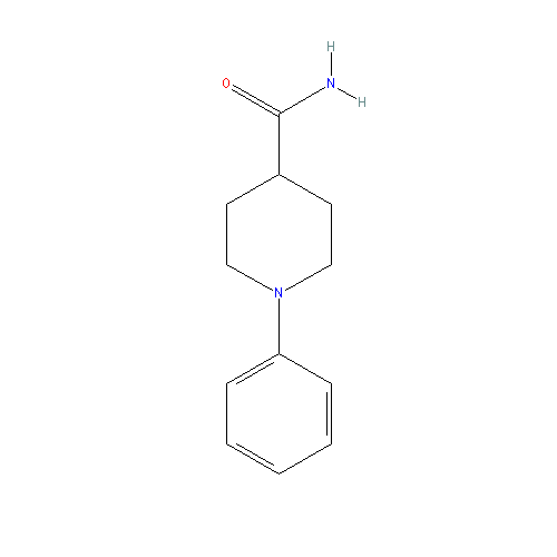 Chemical structure of 1-Phenylpiperidine-4-carboxamide