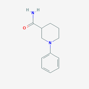 Chemical structure of 1-Phenylpiperidine-3-carboxamide