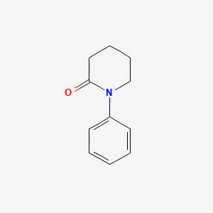 Chemical structure of 1-Phenylpiperidin-2-one