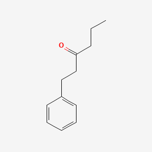 Chemical structure of 1-Phenylhexan-3-one