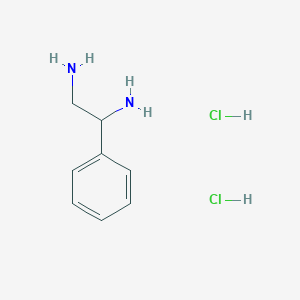 Chemical structure of 1-Phenylethane-1,2-diamine dihydrochloride