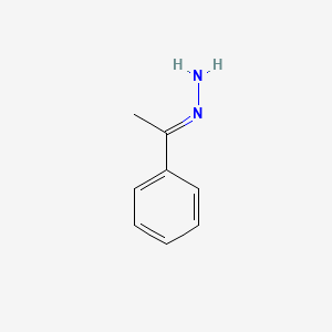 Chemical structure of 1-phenylethan-1-one hydrazone
