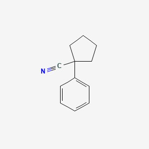 Chemical structure of 1-Phenylcyclopentanecarbonitrile