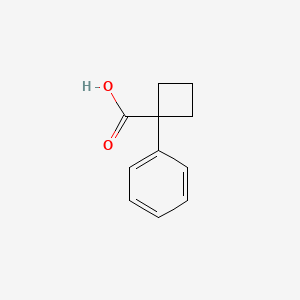 Chemical structure of 1-Phenylcyclobutanecarboxylic acid